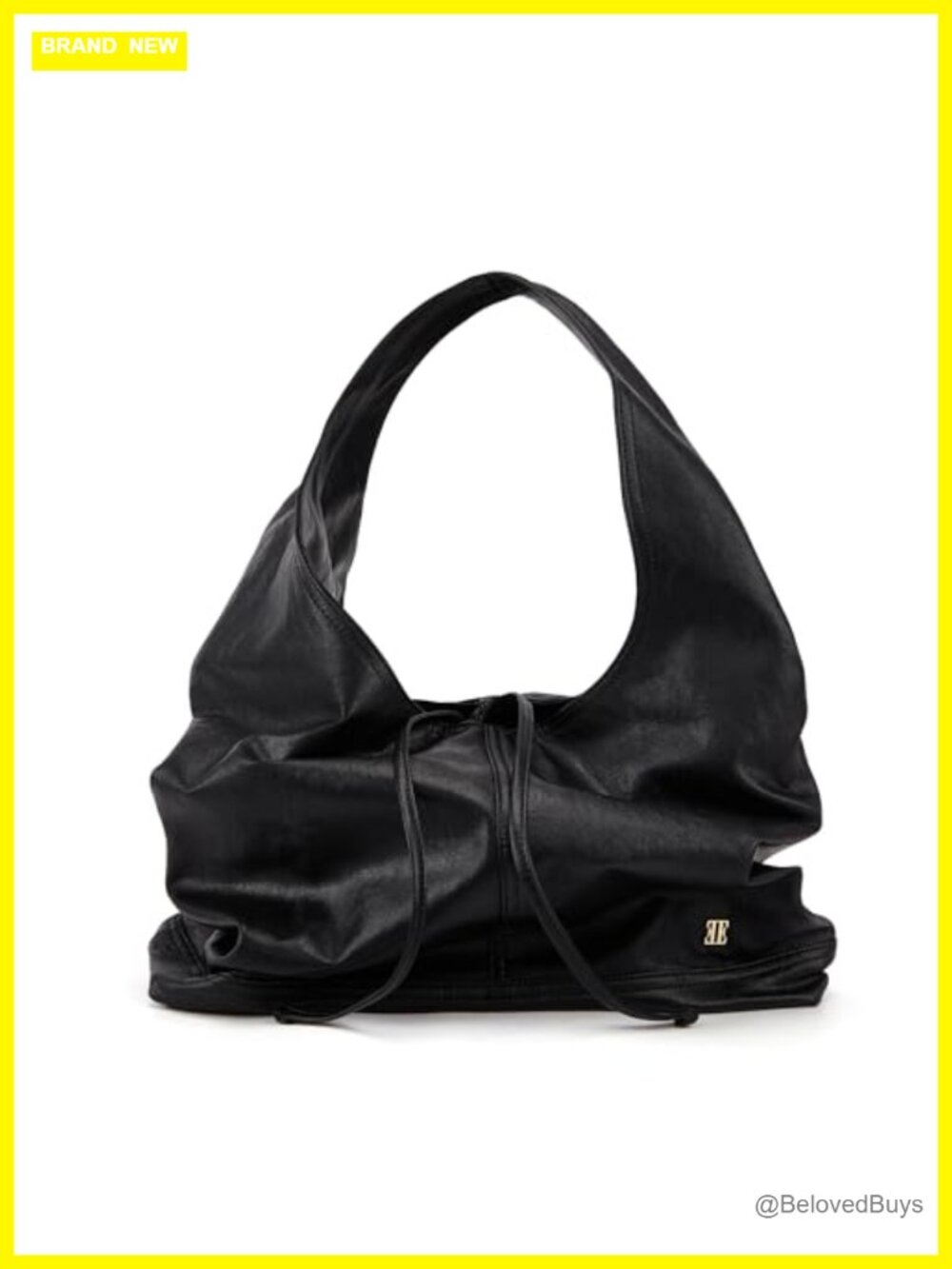 Vegan Leather Hobo Bag with Slouchy Shape, Fits 14" Laptop